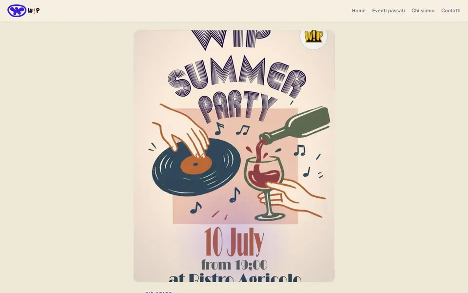 Single event page